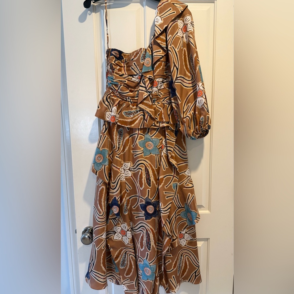 Ulla Johnson midi silk Miriam Dress size 2 like new! - Picture 2 of 3